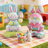 Easter Balloons For Easter Party Decorations - 59 Inch Large Standing Bunny Balloons And Bunny Egg Foil Balloon For Easters Decorations - Home Spring Themed Party Decor