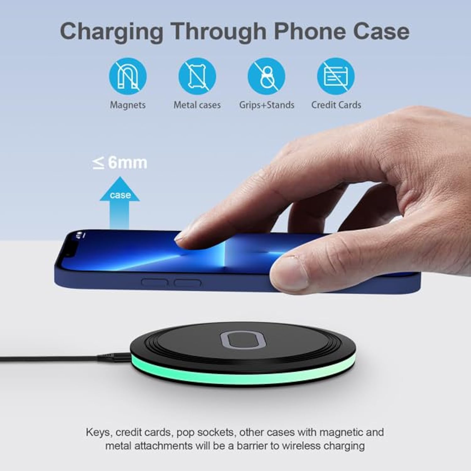 15W Samsung Wireless Charger Pad Fast Charging Station For Samsung Galaxy Z Flip 7 Fe 7/6/5/4,Z Fold 7/6/5,S25 Edge/S24,Fast Wireless Charging Mat Black With Adapter For Google Pixel 10 Pro Xl/9A/8/7