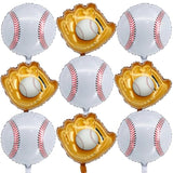 Baseball Party Balloons, Foil Mylar Glove Jumbo Balloons for Baby Shower & Birthday
