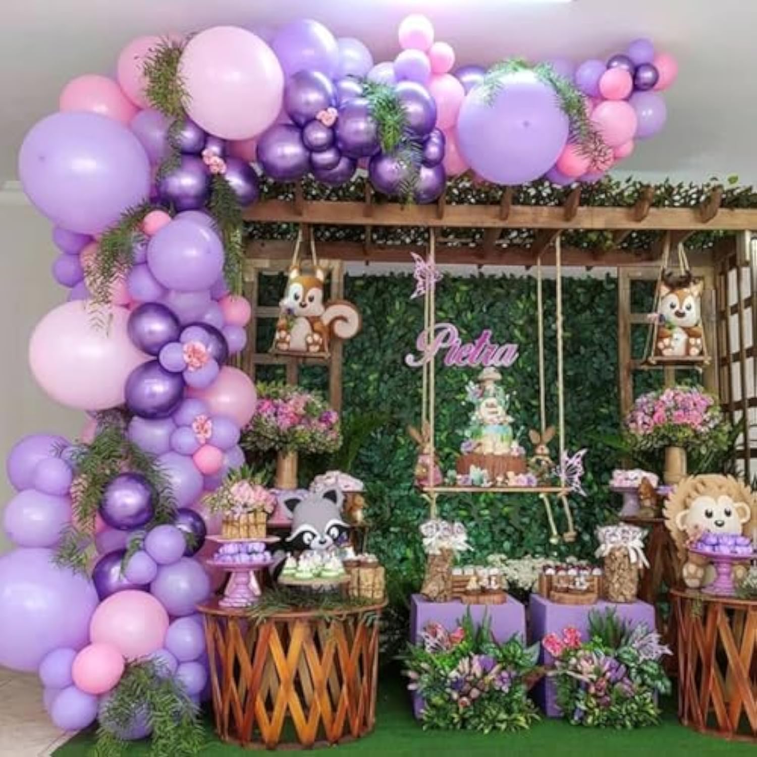 Pink & Purple Latex Balloons: Party Decor, Baby Shower, Birthday (50pcs, 12")