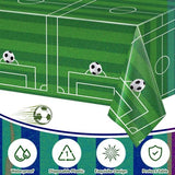 Soccer Birthday Party Decorations, 2PCs Soccer Tablecloths Plastic Tablecloth Ideal Table Cover for 2026 World Soccer Cup Football Themed Party Decorations Parties Boys’ Parties, 54x108Inch