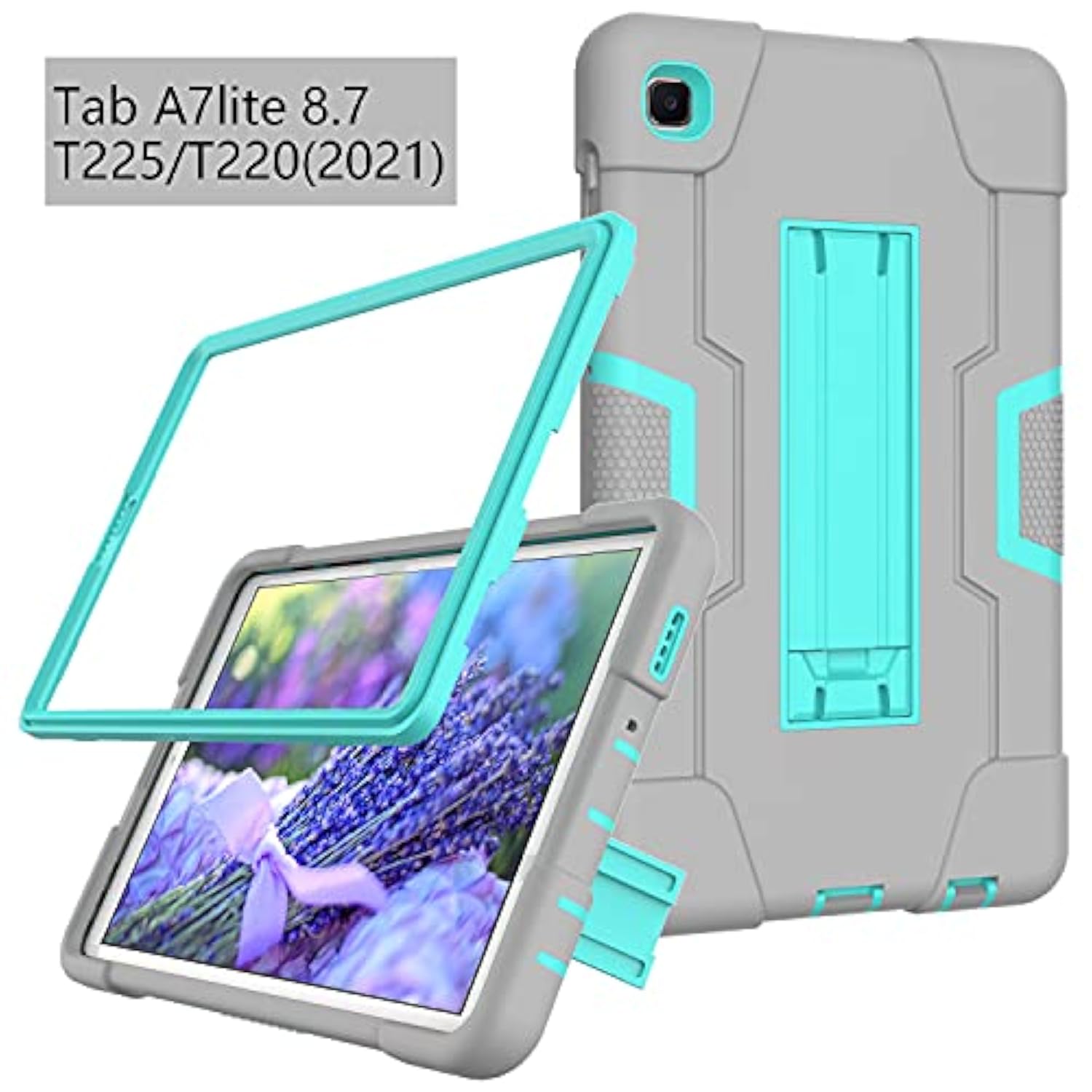 Samsung Galaxy Tab A7 Lite Case 2021, Tab A7 Lite 8.7 Inch Case 3 In 1 Heavy D