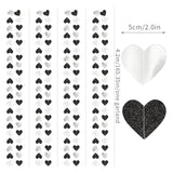 Black White Silver Heart Garland – 52ft Party & Event Hanging Décor