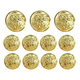 Vintage Metal Button Brass High-Grade Buttons For Jeans, Coat, Blazer,