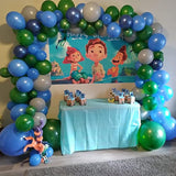 Balloon Garland Kit Blue And Green, Jungle Safari Balloon Garland Arch
