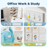 Label Maker Machine With Tape P0 Rechargeable Bluetooth Mini Label Printer Portable Small Thermal Labeling Machine Easy To Use For Home Office School Organization Battery Included White