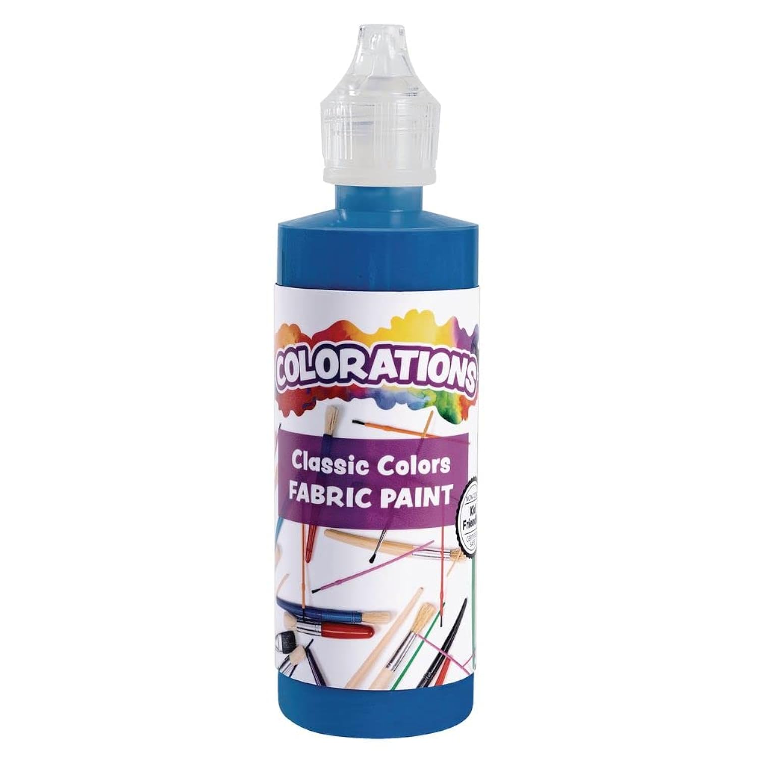 Fabric Paint Set, 4Oz Bottles, 6 Colors, Fabric Paint Is Permanent & Remains On The Fabric, Creamy & Easy To Apply To Cotton, Cotton Blends, Polyester, Canvas & More, No Cracking Paint