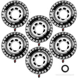 6 Pcs 30 Inch Wheel Balloons Tire Race Car Foil Balloons Party Decorations