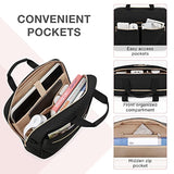 Bagsmart 17.3/15.6 Inch Laptop Bag, Briefcase For Women Computer Messenger Bag Office Travel Business, Black