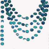 Teal Birthday Decorations For Woman Hanging Teal Garland Decoration Turquoise Streamer Banner Backdrop For Wedding Bridal Baby Shower Graduation Engagement Party Decor