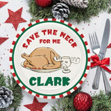 Christmas Vacation Decorations, Funny Holiday Paper Plates, 60 Count Disposable Dinner Plates, Christmas Vacation Merch Gifts Party Decor Supplies, Holiday Dinnerware Table Decorations, 9 Inch