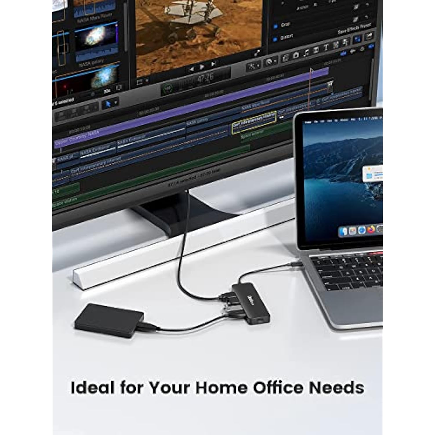 Usb C Hub 4K 60Hz, Usb-C Multiport Adapter 5-In-1 With 4K Hdmi, 100W Power Del