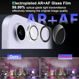 (2 Set for iPad Air 13/ Air 11 M3 Camera Lens Protector, Glitter Bling Sparkly Tempered Glass Camera Cover Protector Metal Individual Ring