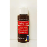 Craft Smart Acrylic Paint 2 Fl.Oz. 1 Bottle 50 + Colors (Espresso)