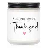 Thank You Gifts For Women, Men, Hostess Gift, Lavender Scented Soy Wax Candle, Appreciation Gifts For Teacher Coworker Employee Boss Nurse, A Little Candle To Say A Big Thank You, Handmade