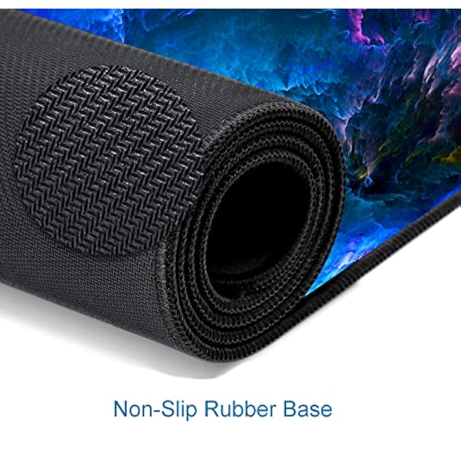 Gaming Mouse Pad, Large Nonslip Rubber Base Mousepad, Keyboard Mouse Mat, Desk Pad With Stitched Edges, 31.5X11.8Inch, Dazzling Galaxy