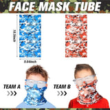 12 Sets Kids Tactical Vest Compatible With Nerf Party Favor Accessories, Face Mask Wrist Ammo Holder Toy Gift Supplies Boys (Orange And Blue)