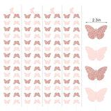 40 Feet Rose Gold Birthday Banner Streamers Butterfly Garland Paper Banner Hanging Party Supplies,Spring Hanging Butterfly Party Banner Mother Day Butterfly Hanging Decorations Wedding Baby Shower