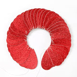 Red Heart Romantic Party-Decorations Garland - 62Ft Glitter Special Night Galentines Hanging Streamers Banner,Valentines Girl Wedding Anniversary Baby Bridal Shower Birthday Decor Supplies