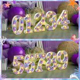 Mermaid Birthday Party Decoration, Decorative Led Glowing Numbers Mermaid Theme Marquee Digital Lights Table Centerpiece For Kids Under The Sea Birthday Baby Shower Party Decoration(1)