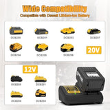 12V Dcb120 4.0Ah Battery Replacement For Dewalt 12V Battery And Charger Kit Compatible With Dewalt 12 Volt Max Dcb124 Dcb126 Dcb127 Dcb122 Dcb125 (2 Pack)
