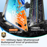 9H+ Military-Grade Tempered Glass For Iphone 17 Pro Max Screen Protector [ Ar Anti-Glare & Longest Durable] Shatterproof Hd Clear, Easy Install, Bubble Free, 2 Pack