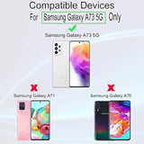 Screen Protector For Samsung Galaxy A73 5G(6.7 Inches),With 2Pcs Tempered Glass,1Pc Camera Lens Protector,1Pc Backing Carbon Fiber Film[Fingerprint Reader,Easy To Install]