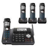 Tl88102Bk Dect 6.0 2-Line Expandable Cordless Phone With Answering System And Dual Caller Id/Call Waiting, 3 Handsets, Black