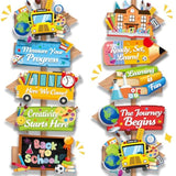 Back To School Directional Sign Back To School Classroom Decorations Welcome Back Sign For Wall Or Door First Day Of School Party Supplies For Teachers And Students Indoor