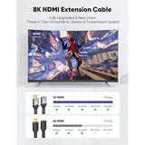 8K Hdmi Extender 3Ft, Hdmi Extension Cable Male To Female Adapter For Tv, 4K@1