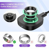 Charger For Oura Ring Gen3 - Size 9 - Fast Charging Dock With Usb C Wall Charger & 3Ft Usb-C Cable Compatible With Oura Ring Gen3