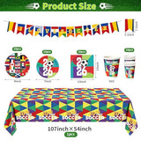 74 Pcs Soccer Party Supplies and Soccer Party Decorations Set