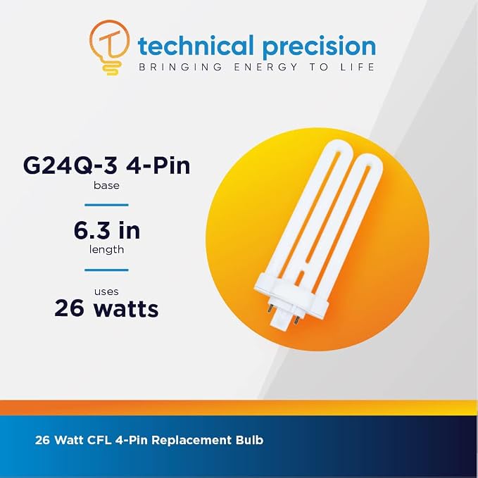 Cooper Lighting FML 26W 64 4P CFL Light Bulb 26W 4 Pin Compact Fluorescent Lamp