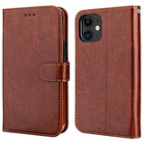 For 11 Wallet Case With Card Holder Pu Leather Magnetic Detachable Kickstand Shockproof Wrist Strap Removable Flip Cover For 11 6.1 Inch (Brown)