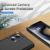For Motorola Edge 2024 Case, With Hd Screen Protector [Military Grade Drop Tested] Heavy-Duty Tough Rugged Shockproof Protective Case For Moto Edge 2024, Black