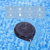 Bluetooth Shower Speaker, IP67 Waterproof with RGB Light, Portable with Hi-Fi Sound and Built-in Mic, Supports TF Card, Wireless for Home, Outdoor,