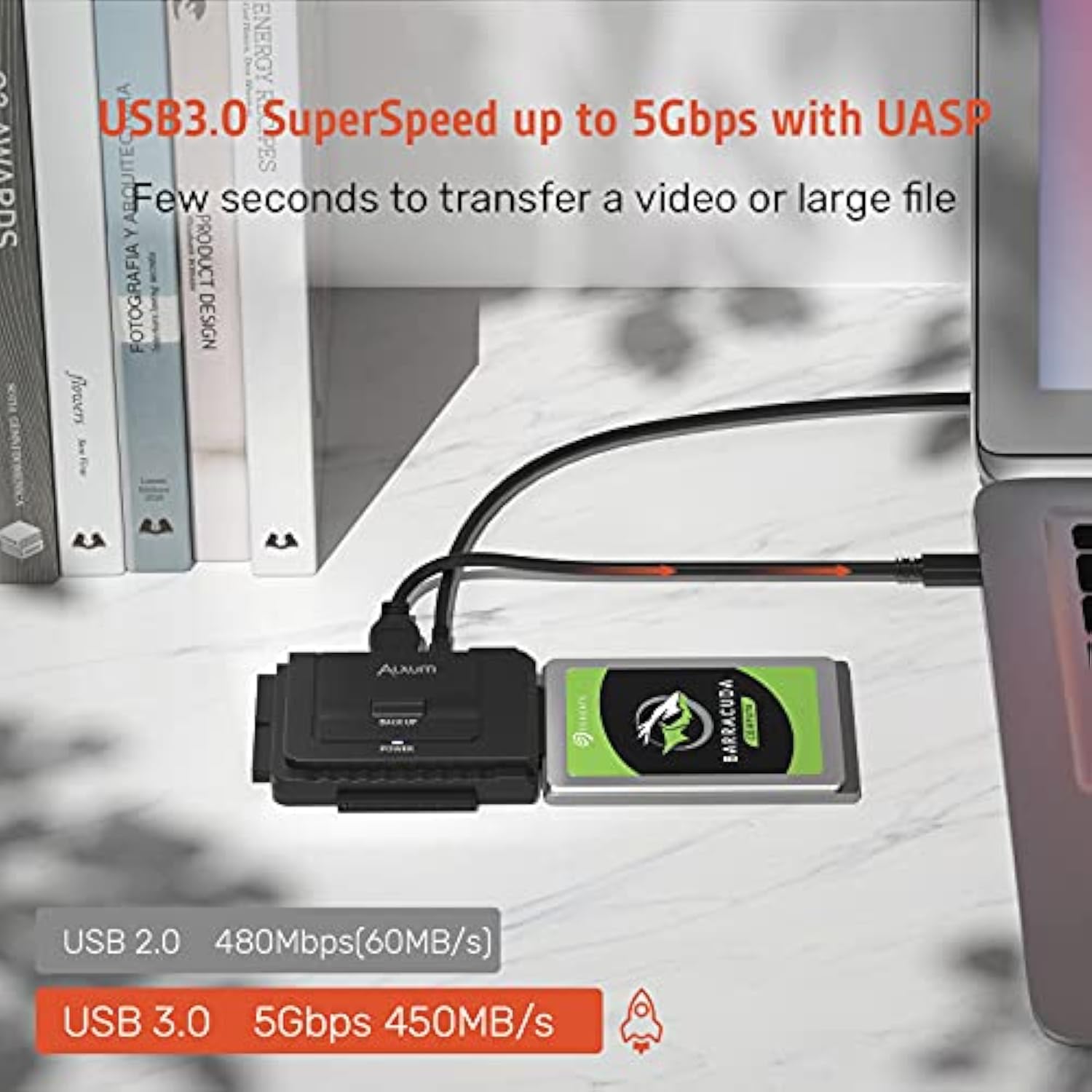 Case Of 40, Usb 3.0 To Ide Sata Converter, For Universal 2.5 & 3.5 Inches Sata