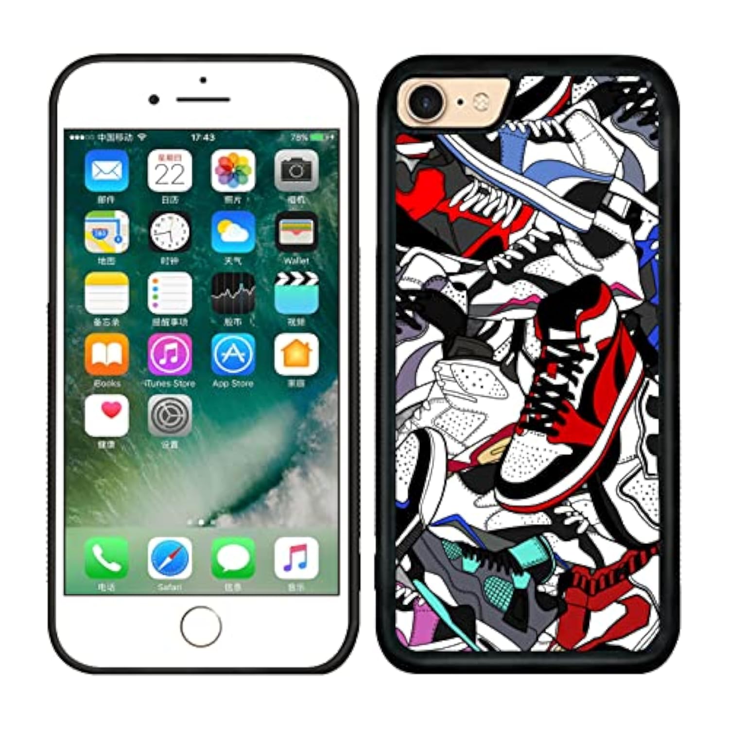 Cool Shoe Phone Case For Iphone Se 2020 Iphone 8 Iphone 7 Case For Teen Boys Men Kids Boys - 4.7 Inch