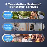 Ai Language Translation Earbuds - Translation Earbuds Real Time, 144 Languages Online Translation, Two-Way Translator With App For Ios For Android, Simultaneous Translation Bluetooth 5.4