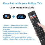 Voice Remote Control Nh800Up Rf402A-V14 Replacement For Philips Android Led Lcd 4K Smart Tv 43Pfl5766/F7 50Pfl5704/F7 55Pfl5604/F7 55Pfl5704/F7 65Pfl5504/F7 65Pfl5704/F7 75Pfl5704/F7 65Pfl5604/P7