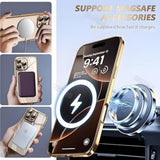 For Iphone 16 Pro Max Soft Cases Women And Privacy Screen Protector Built In Camera Cover,[Non-Yellowing] Compatible With Magsafe Magnetic For 16 Promax,Rose Gold