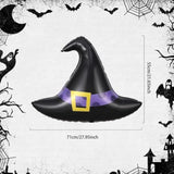 Halloween Witch Hat Foil Balloons: Spooky Party Decoration Set