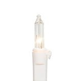 Mini Incandescent Christmas Lights - Clear - 4' White Wire - 10Ct