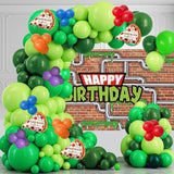 Turtle Birthday Balloon Arch Kit: Pizza Party Backdrop (152pcs)