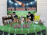 Football Field Backdrop It's Game Time American Rugby Auditorium Light Photography Background for Boys Football Theme Birthday Baby Shower Party Decorations Banner