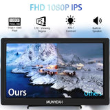 M1020 Portable Monitor 10.1 Inch Full Hd Ips 1920X1080 400Nits Monitor With Hdmi, Vga For Windows 11/10/8/7 Ps Xbox Compatible With Raspberry Pi 5/4/3 Build-In Speakers Vesa Mount