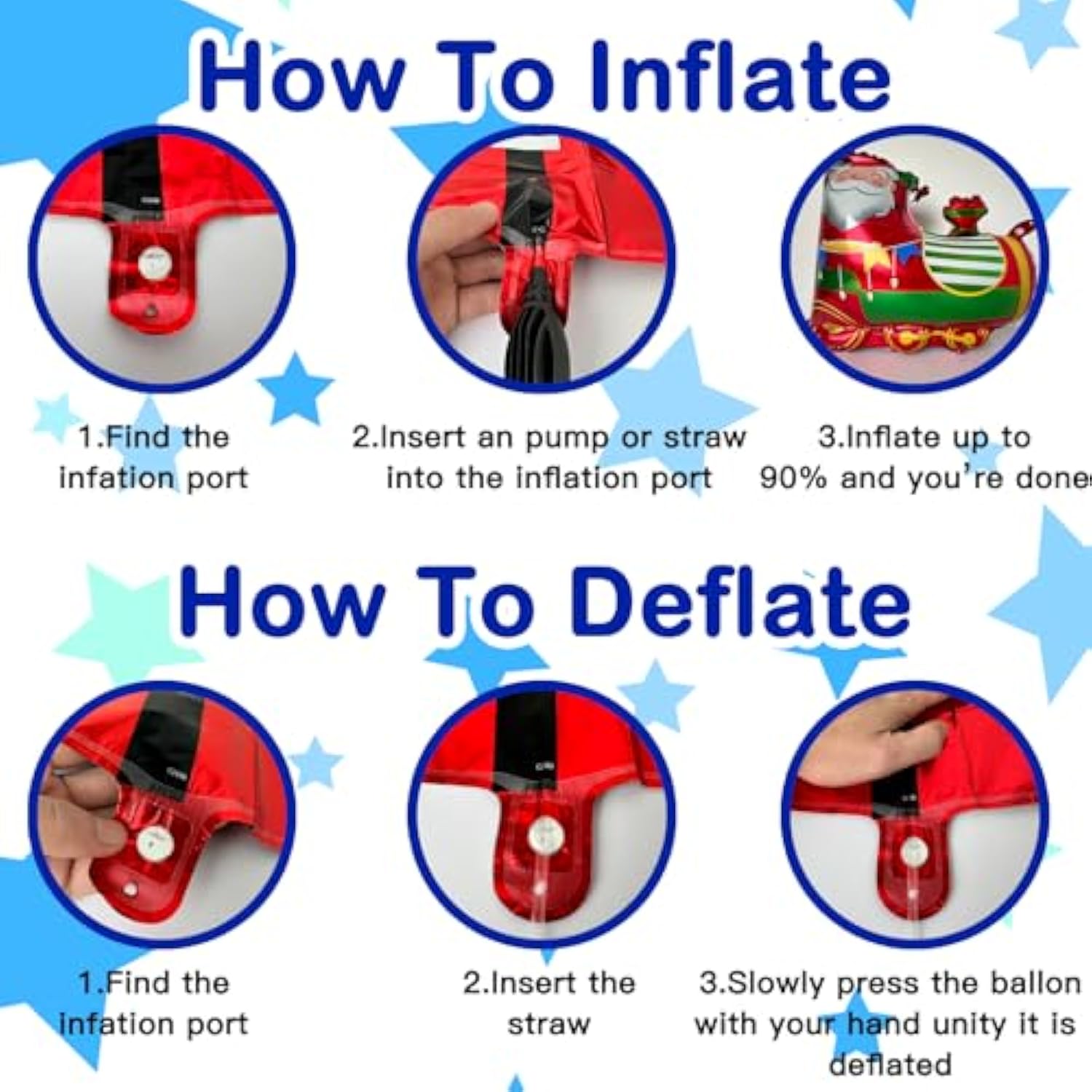 Walking Christmas Balloons, Self-Standing Foil Balloons For Christmas Party Decorations, New Year, Birthday Party Supplies(Walking7)