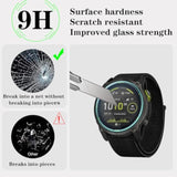 Watch Screen Protector +Watch Case Cover For Garmin Enduro 3, [3-Pcs] Tempered Glass Film & Soft Tpu Bumper, Anti-Scratch, Bubble-Free, Hd Clear, Shockproof Protection (Black Red)