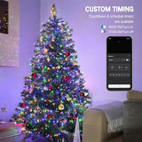 Smart Christmas Tree Lights, 98 Ft 300 Led Color Changing Christmas Lights, Warm White & Multicolor Mini String Light, M