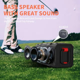 Golf Cart Speaker, 36H Playtime Magnetic Bluetooth Speaker For Golf Cart, 30W Loud Stereo Sound Ipx7 Golf Speaker With Bicycle Mount, Hook & Light Design, Golf Accessories For Men